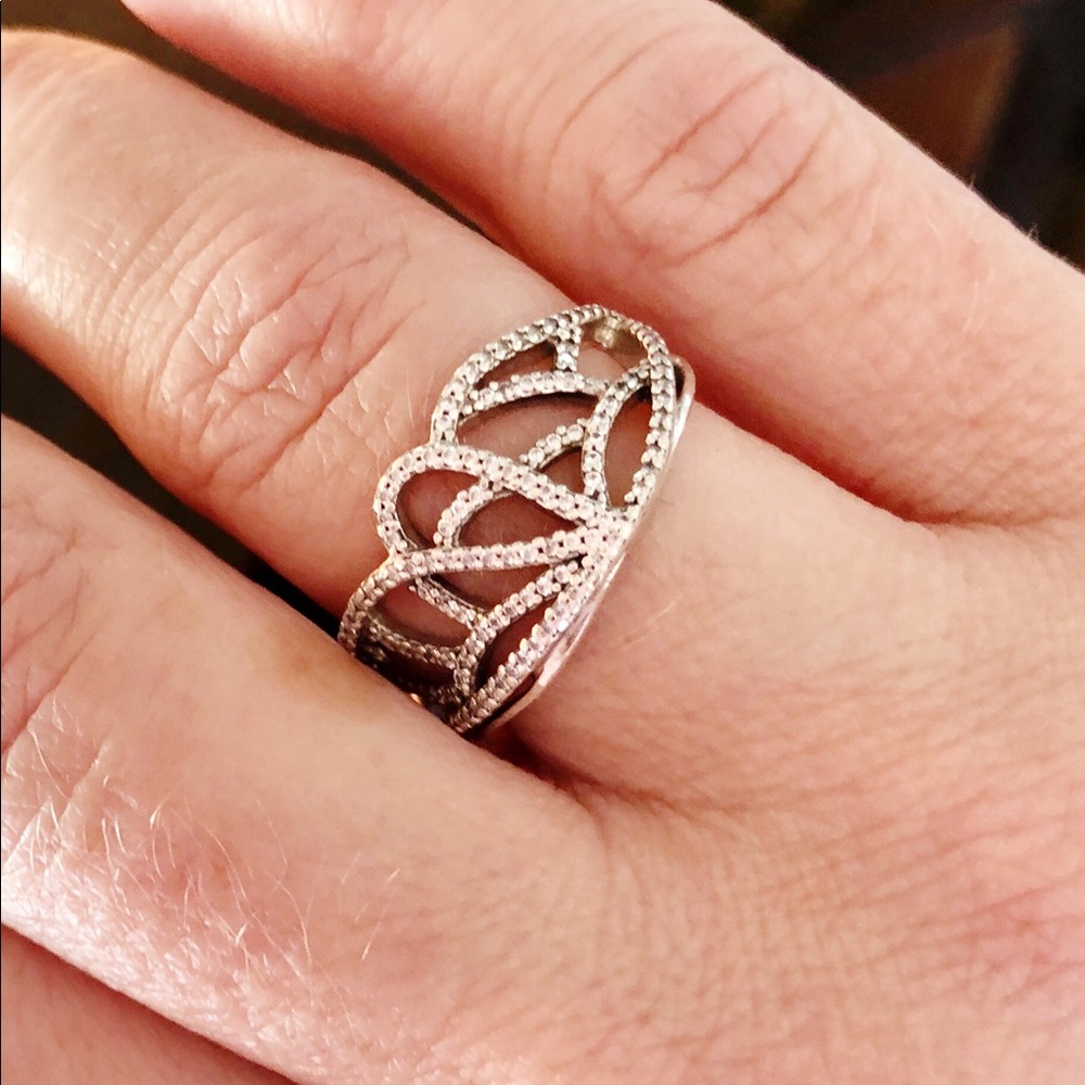 Pandora New Beginning Butterfly Ring Sterling SZ 7